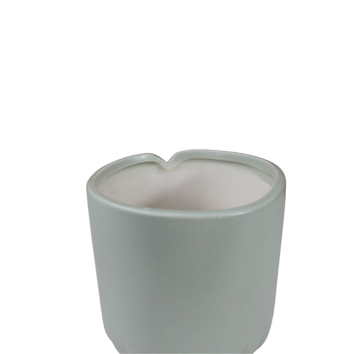 Wonderland Bow Vase, Grey Flower Vase for Home Decor, Grey Ceramic Vase for Boho Style, 6.5 Inch Large Vase for Ideal Shelf Decor/Table/Living Room.