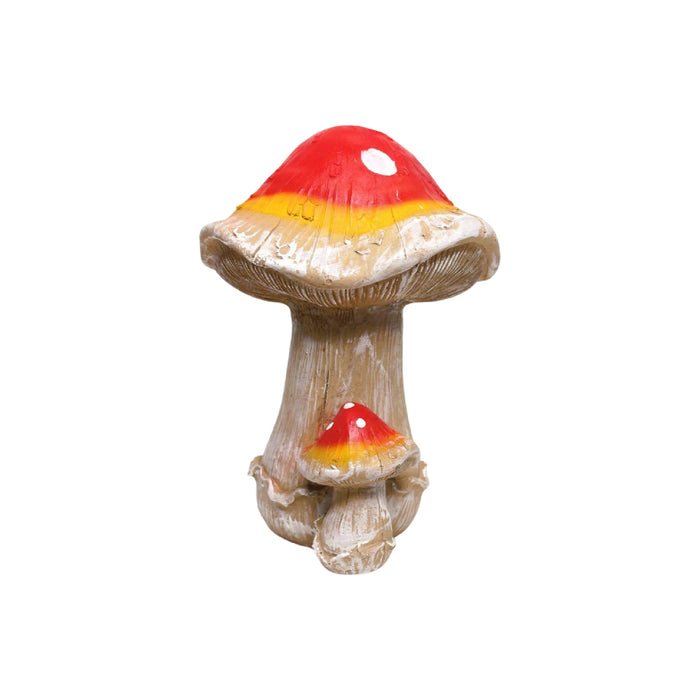 Wonderland resin mushroom statue