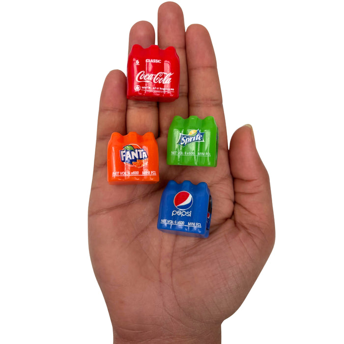 Wonderland 12-Piece Miniature C Drink Bottles  – Tiny Resin Beverages for Dollhouses, DIY Jewelry, and Scrapbooking