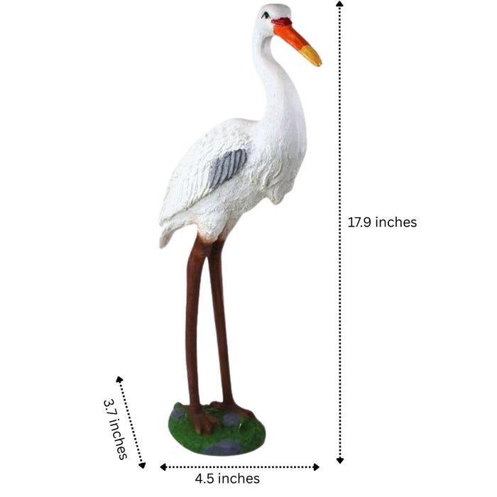 Wonderland Elegant Heron Garden sculpture|Garden décor|lawn accessories