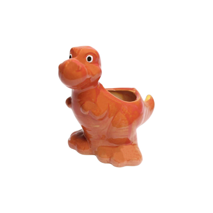 Wonderland ceramic dinasaur in red| can grow plants directly