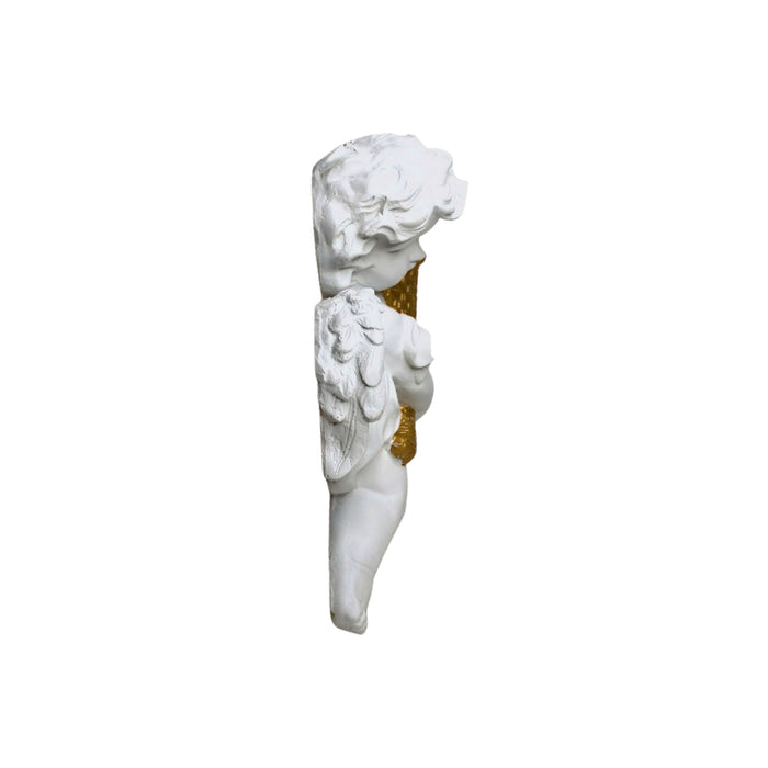 Wonderland Style 1 resin white wall angel statue planter