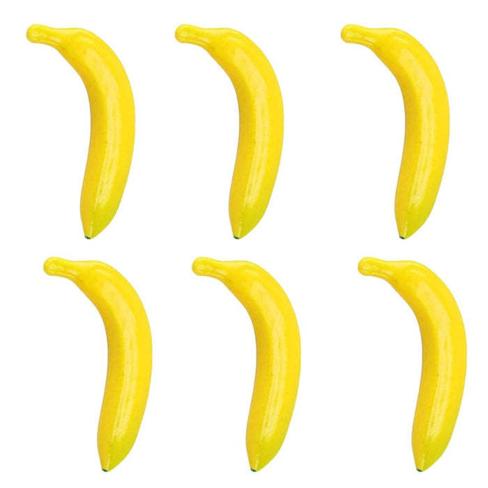 Wonderland set of 6-Artificial  Bananas Fake Fruits | Real Looking Artificial Bananas for Kitchen Table Decoration and Home Decor, Dining Table Display, Hotel Decoration