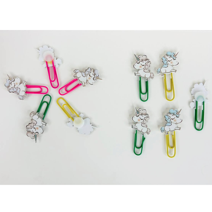 Wonderland Set of 10 Charming  Paper Clips | Colorful & Cute Jumbo Bookmarks for Planners, Diaries, and Scrapbooking