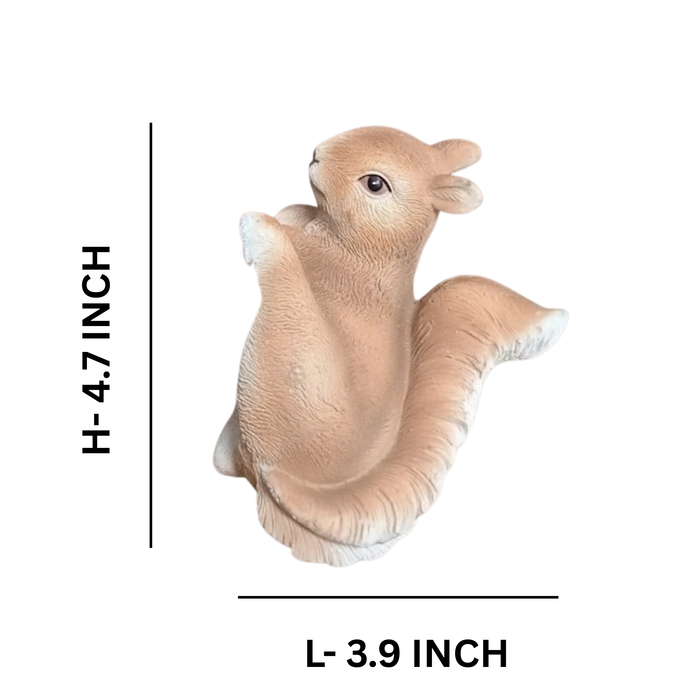 Wonderland Charming Squirrel Hanging Planter/Pot Hanger | Adorable Squirrel Figurine Clip-On Decoration