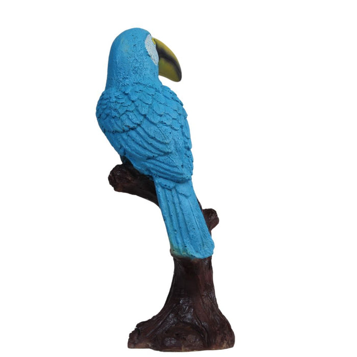 Wonderland  Bird on Tree Statue (Blue) | Bird Figurine|Grade Decor Decorative Birds - Outdoor and Indoor Bird Statues and Figurines