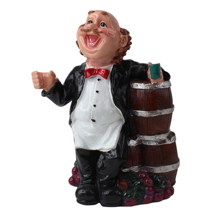 Wonderland Jovial Sommelier Wine Barrel Décor| Garden Sculpture