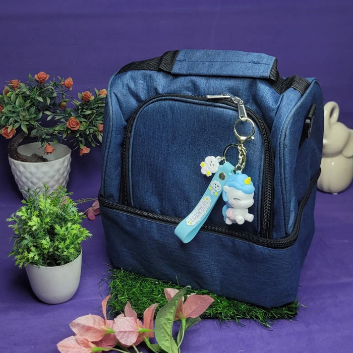 Wonderland Colorful unicorn [blue]Kechains, Cartoon Style Keychain & Bag Charms Fun & Functional Accessories for Bags and Keys