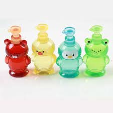Wonderland set of 4 -Mixed Color Transparent Animals Bottle| Miniature Bottles for Dollhouse Accessories, DIY Craft supplies, & Décor