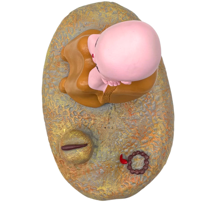 Wonderland Serene  Monk Zen Figurine – Handcrafted Meditating Baby Buddha Statue for Home, Office Desk, and Meditation Decor