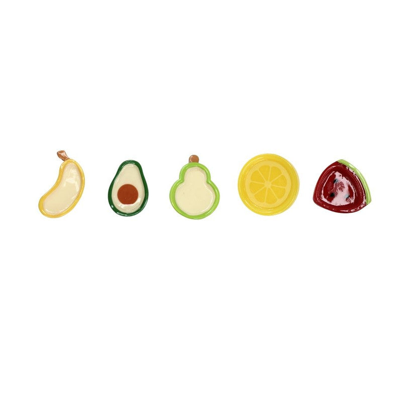 Wonderland mini Miniature Assorted Fruit Slice Ceramic Dishes set