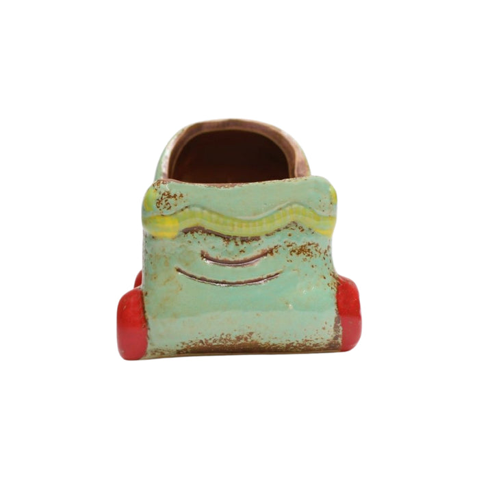 Wonderland imported ceramic pram shape planter | Style 4| can grow plants directly