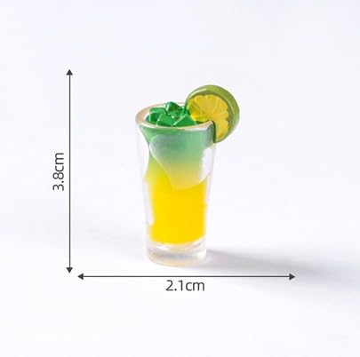 Wonderland set of 5 Dollhouse Scale Assorted Miniature Drinks Collection