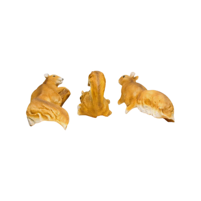 Wonderland set of 3 wall squirrel