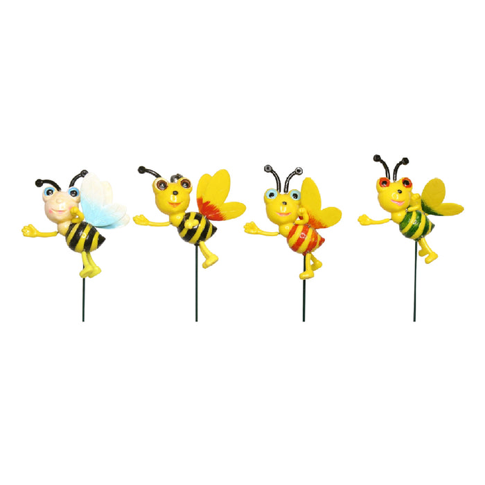 Wonderland ( set of 4) honey bee garden sticks