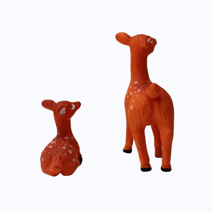 Wonderland set of 2  Fawn & Doe Figurine Set| Resin statue