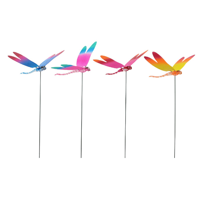 Wonderland (Set pf 4) Dragonfly garden sticks