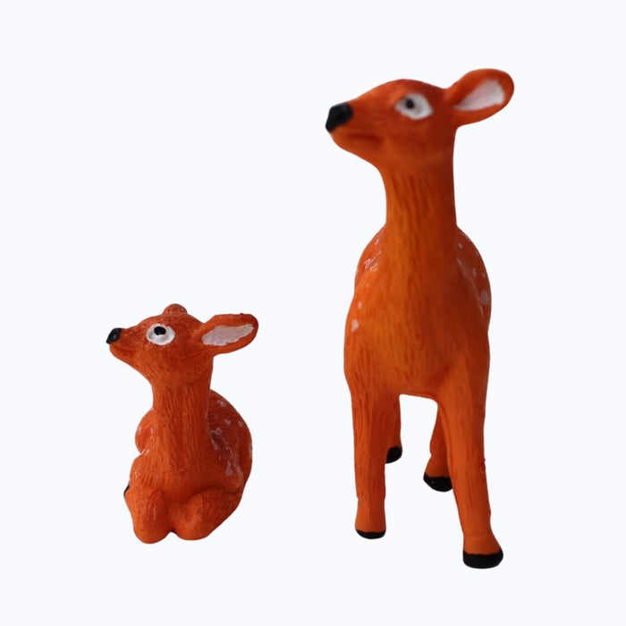 Wonderland set of 2  Fawn & Doe Figurine Set| Resin statue