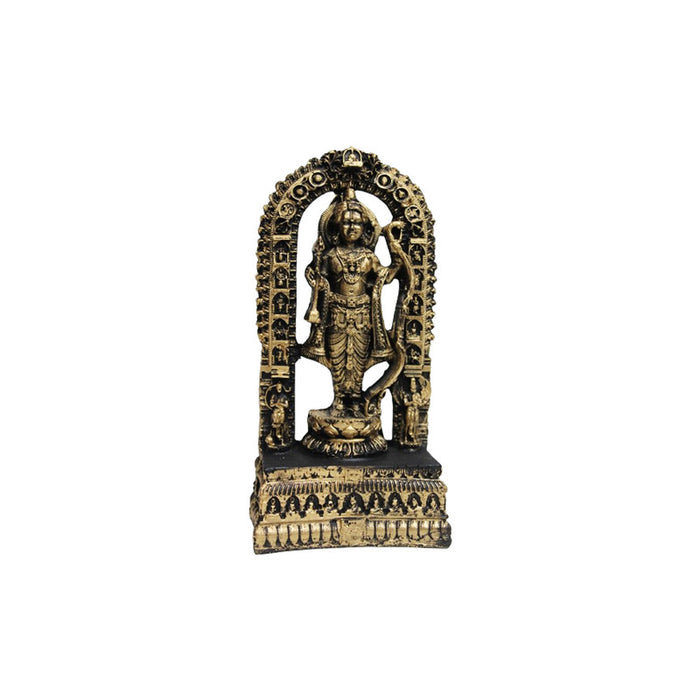 Wonderland Ram Lalla Idol, 7.5 Inch Height Small Golden Shri Ram Lala Murti, Ram Mandir Ayodhya statue for Home, Office