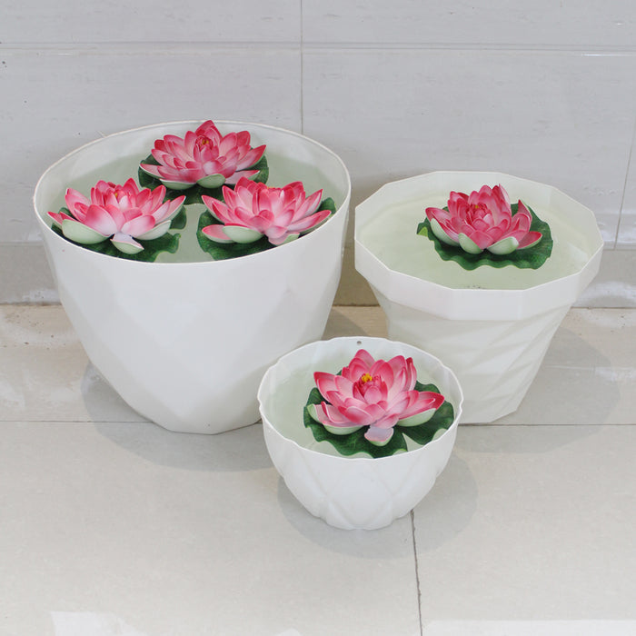 Dark pink Floating lotus Set of 5