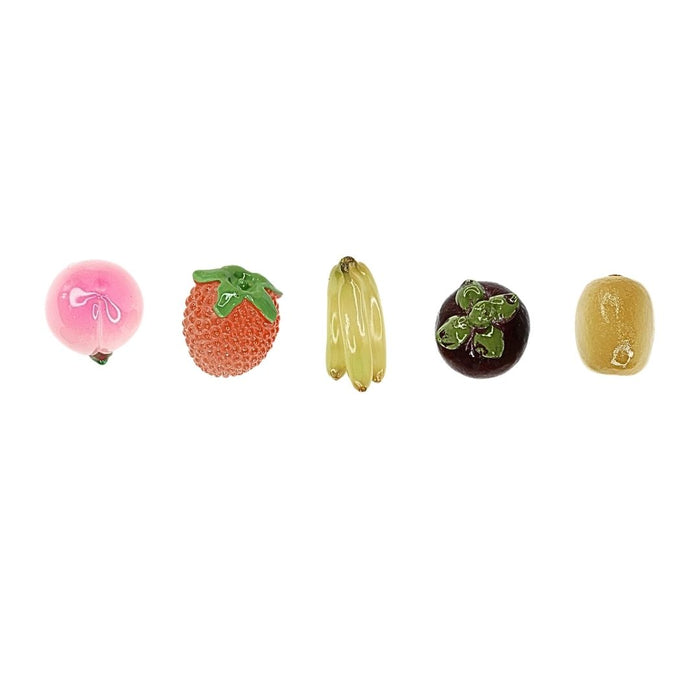 Wonderland Fruit miniature  Set for dollhouse |Fake Mini Fruits and Vegetables Resin Fruit Model | Realistic Fruit Kitchen Food Simulation Vegetable for DIY Crafts Mini House Decoration