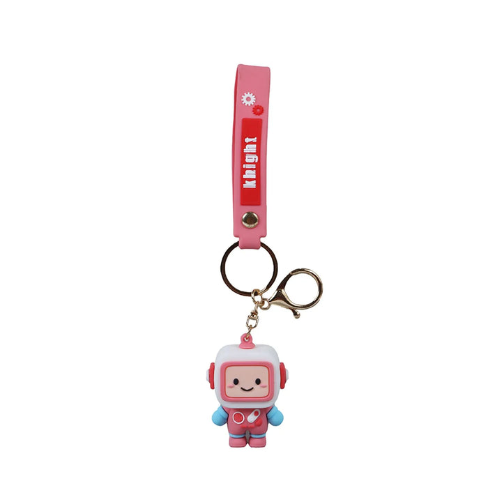 Wonderland Small robot [Pink]Kechains, Cartoon Style Keychain & Bag Charms Fun & Functional Accessories for Bags and Keys