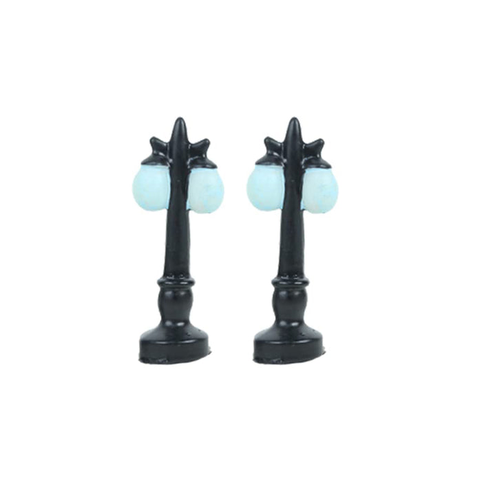 Miniature Toys: Polly resin Street Lights for Bonsai Decoration (Multicolor) - Set of 2