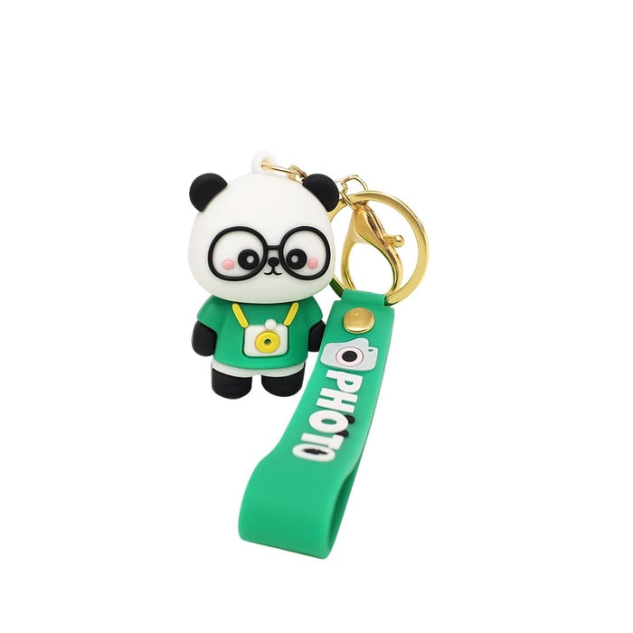 Wonderland Kawaii style ( set of 2) Happy Panda Keychain Set of 2