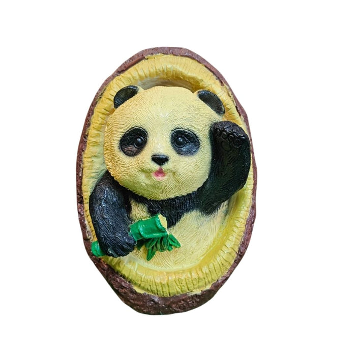 Wonderland Cute Panda Wall Hanging with Bamboo | 3D Resin Garden & Home Decor Figurine | Adorable Wildlife Art Sculpture for Kids Room, Balcony, Patio, or Tree