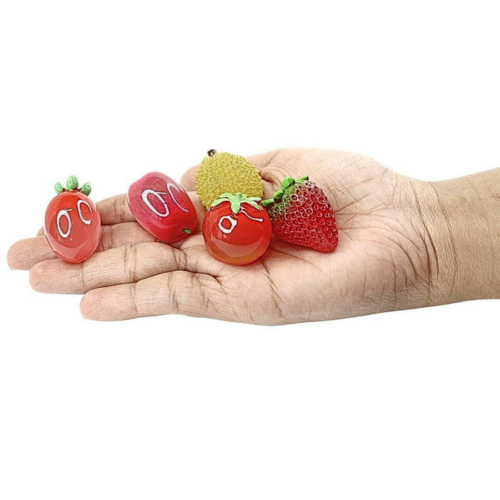 Wonderland Fruit Miniature set | Fake food toy fruits miniatures for craft supplies | Doll House Accessories| fairy garden accessories