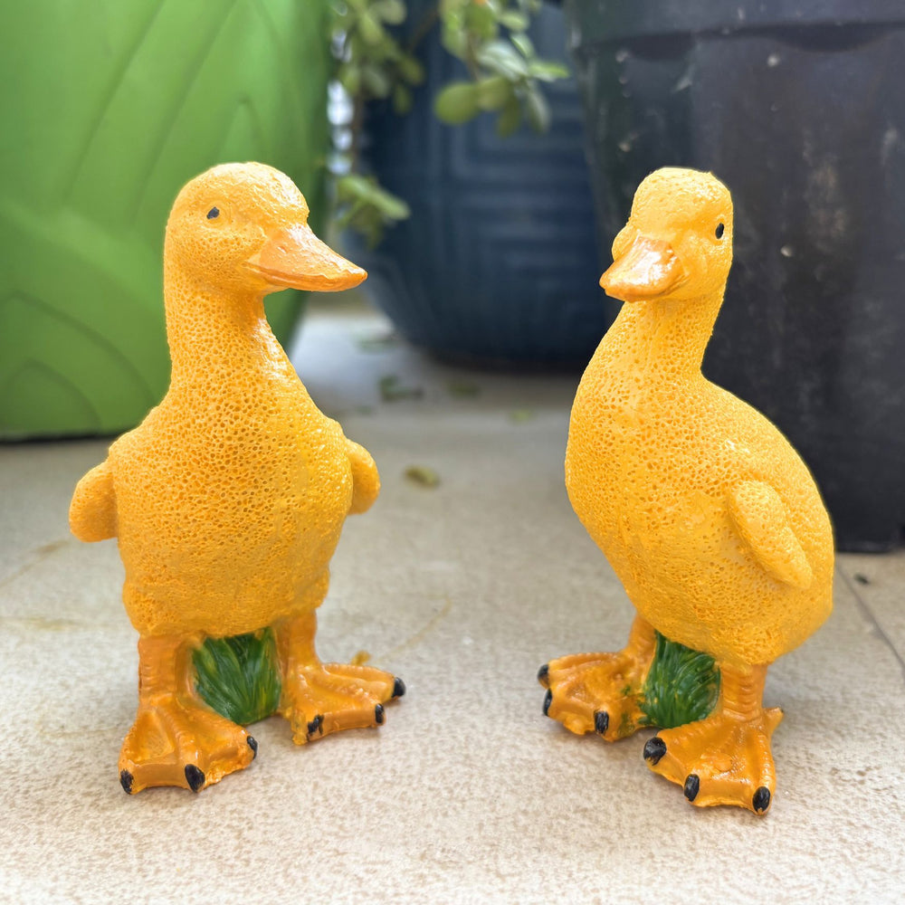 Sunny Yellow Duckling Figurines (Set of 2)