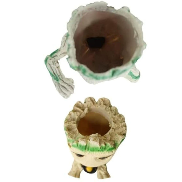 Cute Tree Character Figurines - Set of 2 Small Resin Plant Figures for Home Decor