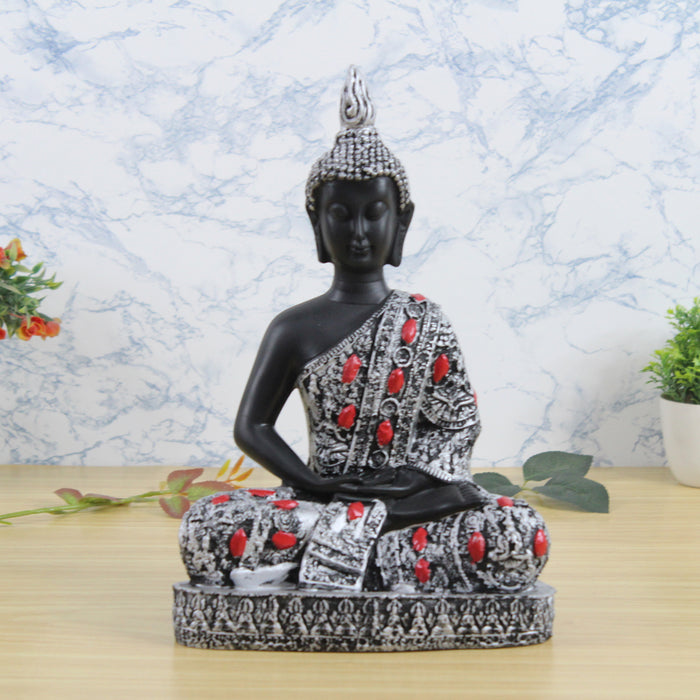 Wonderland Black Buddha  11 INCHES Statue