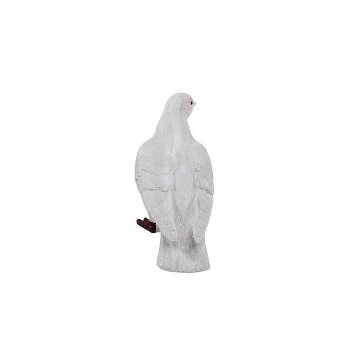 Realistic White Pigeon Garden Statue