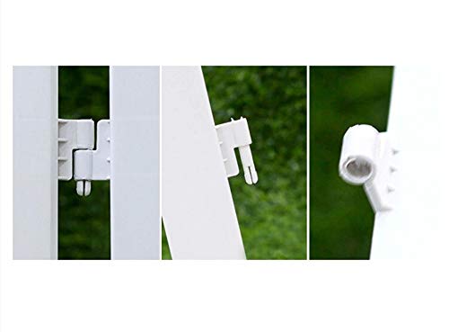 Wonderland Pack of 6pc PP 11.8 inch Picket self standing fence for outdoors| 13.1 feet Coverage Plastic Garden Picket Fence Panel| Decorative Fencing for Pathway, Yard, Lawn