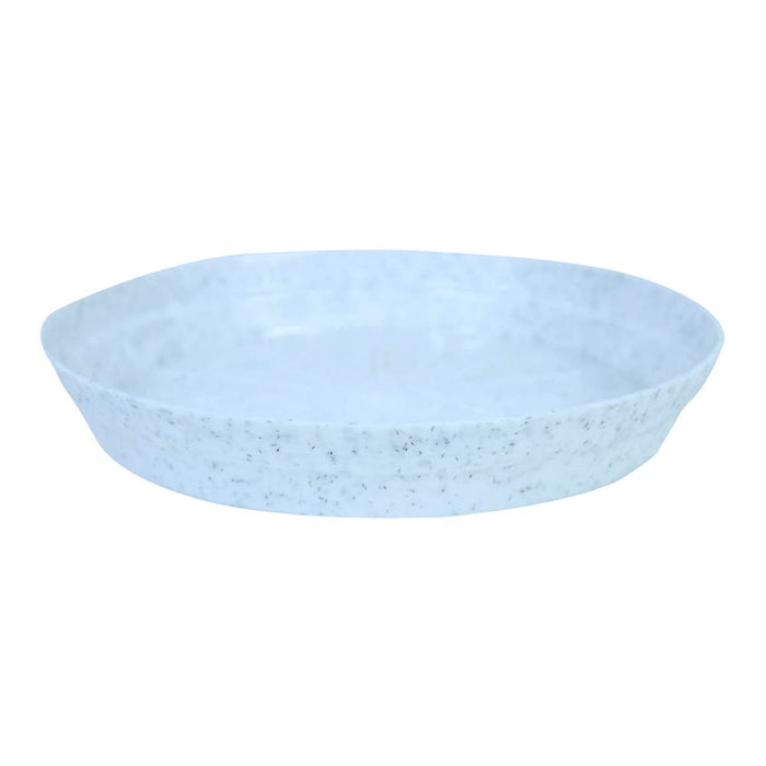 Wonderland (Pack of 6, 8 inch Plant Saucer,Durable Plant Tray (Marble White)