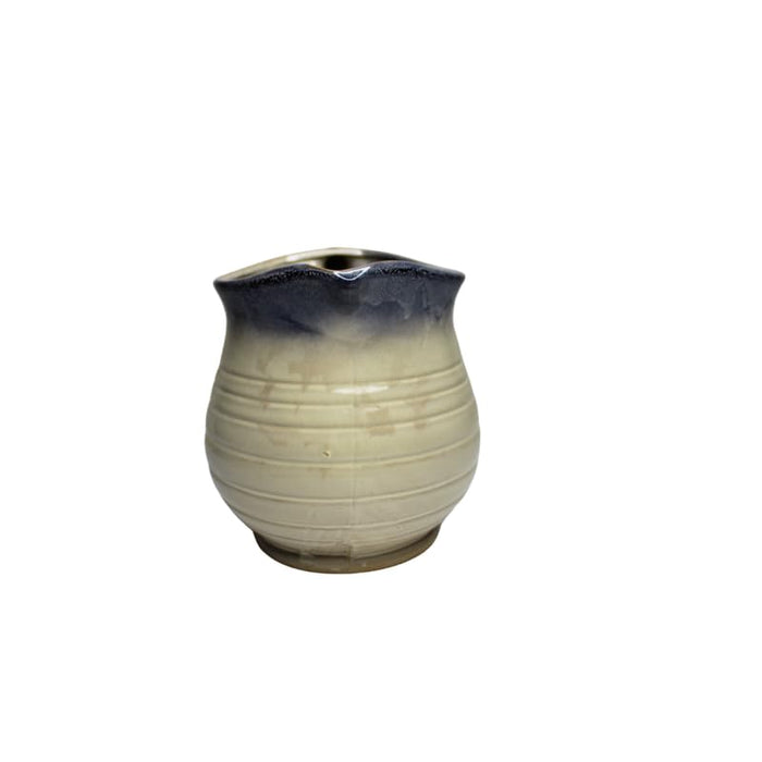 Ceramic Pitcher Planter with Artificial Purple Lavender Flowers for Home Decor