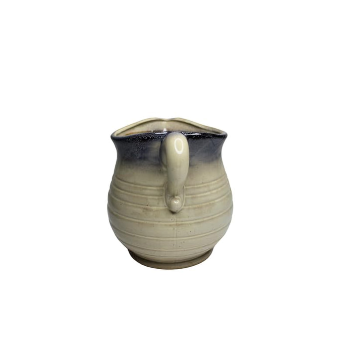 Ceramic Pitcher Planter with Artificial Purple Lavender Flowers for Home Decor