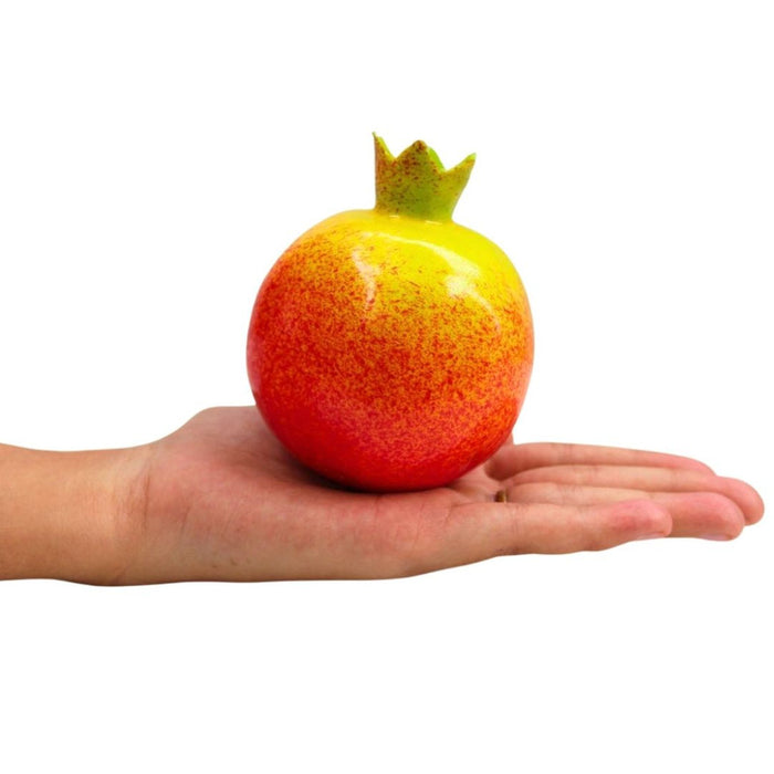 Set of 6 Artificial Red and Yellow Pomegranates