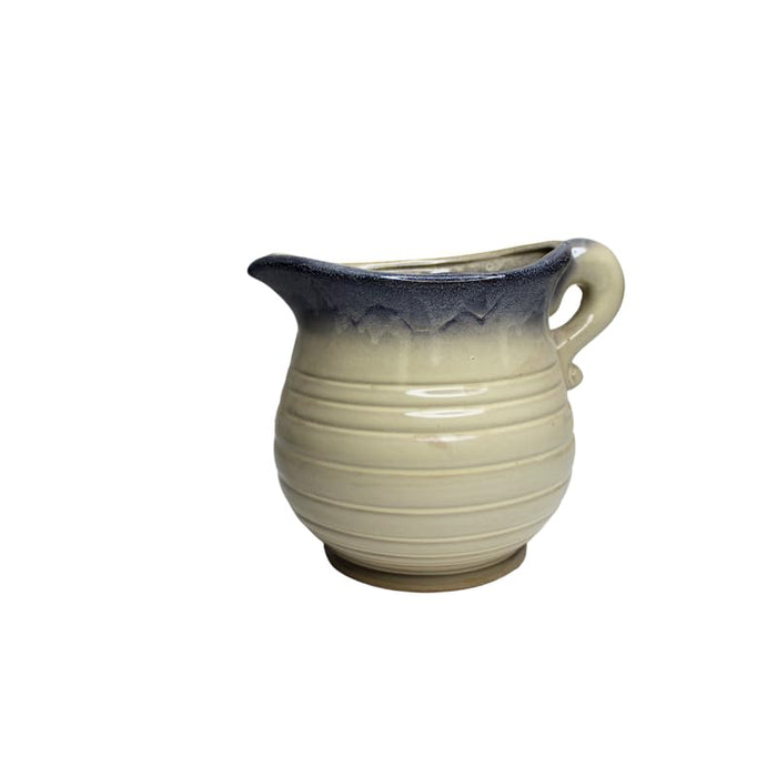 Ceramic Pitcher Planter with Artificial Purple Lavender Flowers for Home Decor