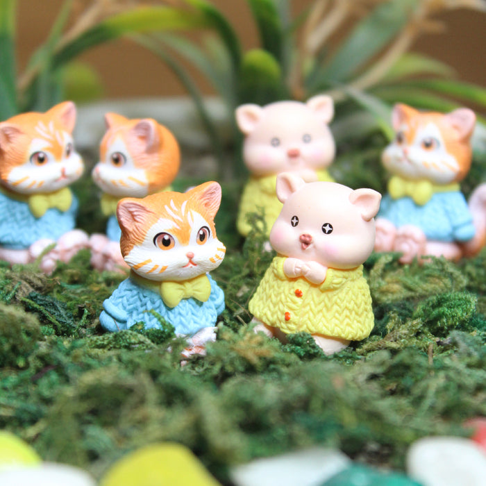 Wonderland imported miniatures ( pack of 6 ) kitty