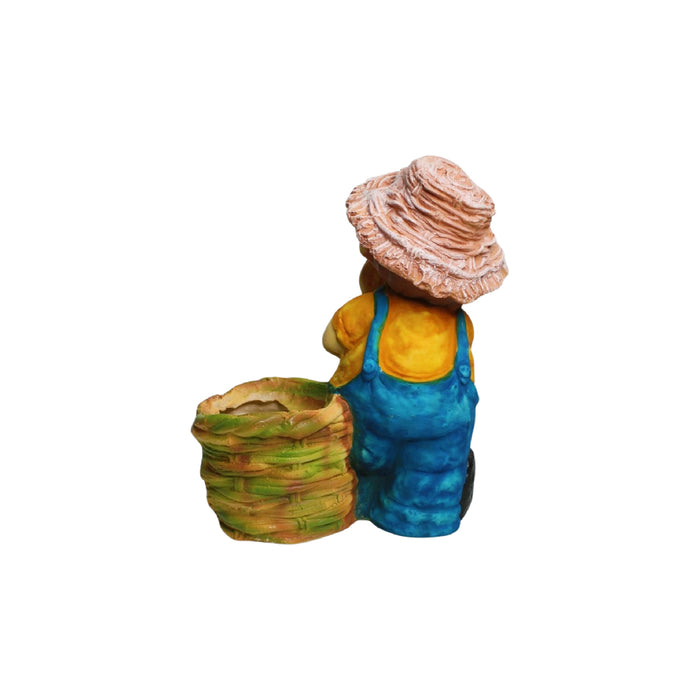 Wonderland Farm boy planter (yellow)