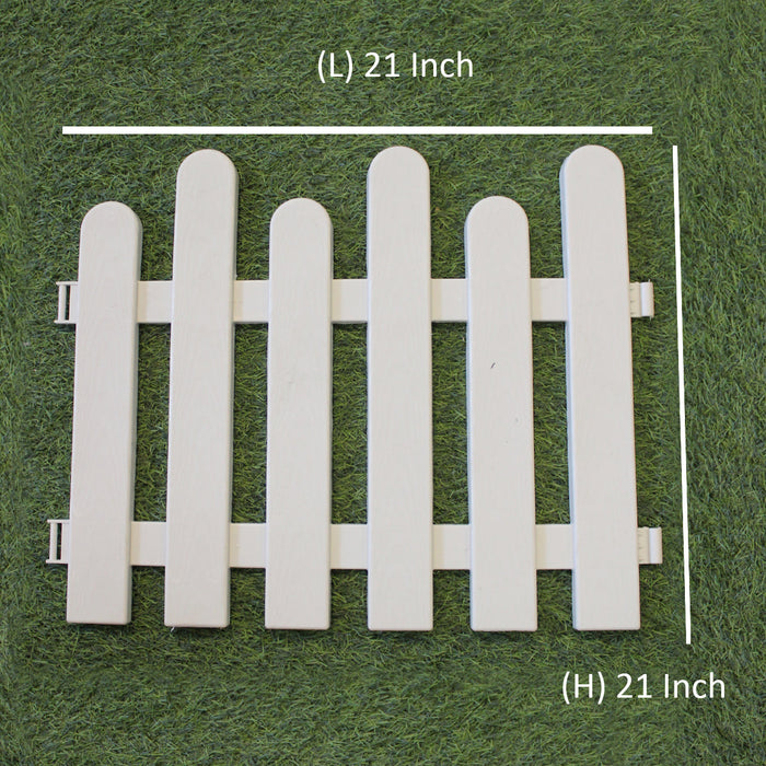 (Pack of 8 ) Double Moon Picket Fence with Spikes