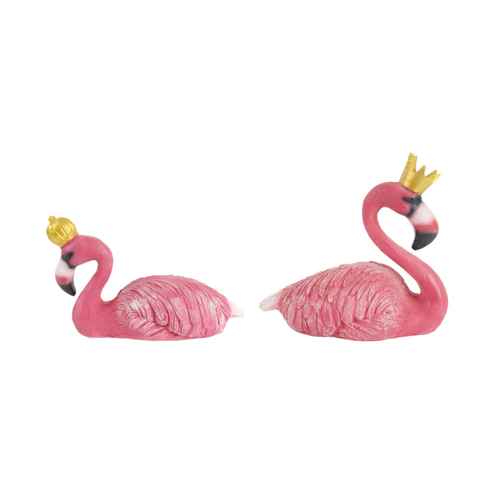 Wonderland Resin Flamingo Couple for home and garden decor (Pink)
