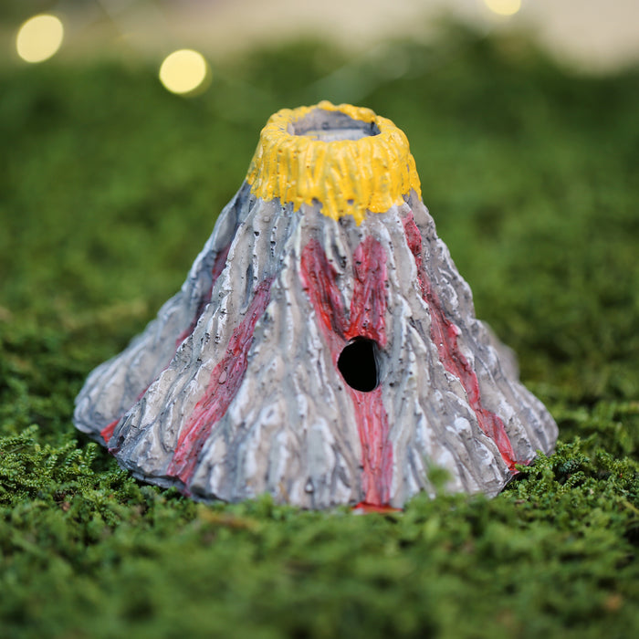 Wonderland (set of 4) Miniature Resin Volcano  |Garden Miniatures| Garden tray garden figurine