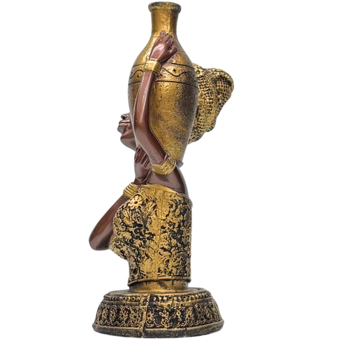 Wonderland Elegant Handcrafted Woman Figurine – Modern Bronze &  Decorative Sculpture – Cultural Grace Home Accent
