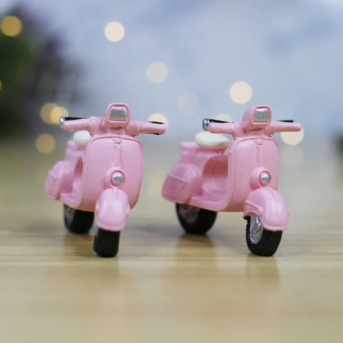 Wonderland Miniature Pink Scooter (set of 6)|Garden Miniatures| Garden tray garden figurine