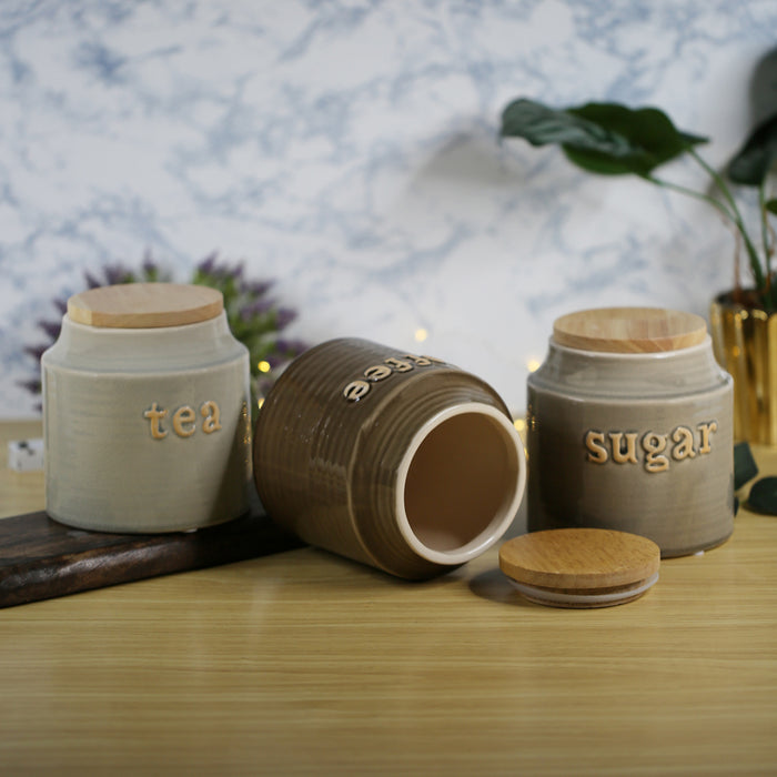 Buy tea sugar coffee jar online — Wonderland Garden Arts and Craft