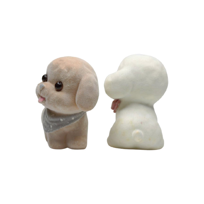 Wonderland imported resin set of 2 brown and resin dog