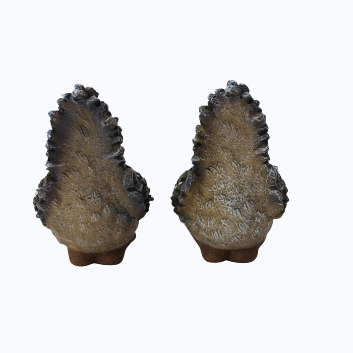 Wonderland 2 pieces Hens Roosters Figurines Terrarium Bonsai Garden Decor Rooster | Statues & Lawn Ornaments | Garden Decor | Yard, Garden & Outdoor Living